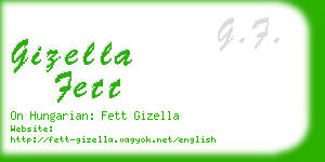 gizella fett business card